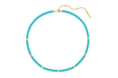  Chill Voyager - Necklace - Silver / 14kt GP - Turquoise - 45cm
